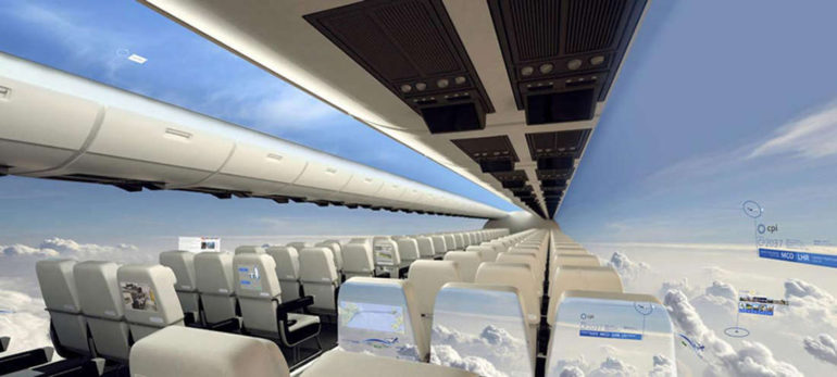 Windowless Planes Will Give Passengers a Mesmerizing Panoramic View of the Sky