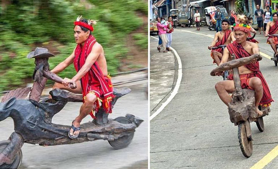 This Native Tribe In The Philippines Creates Hand-Carved Wooden Bikes