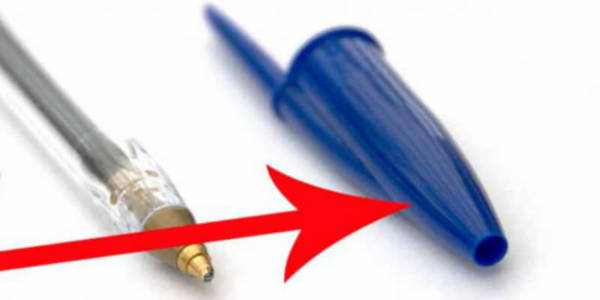 2. The hole on the caps of ballpoint pens