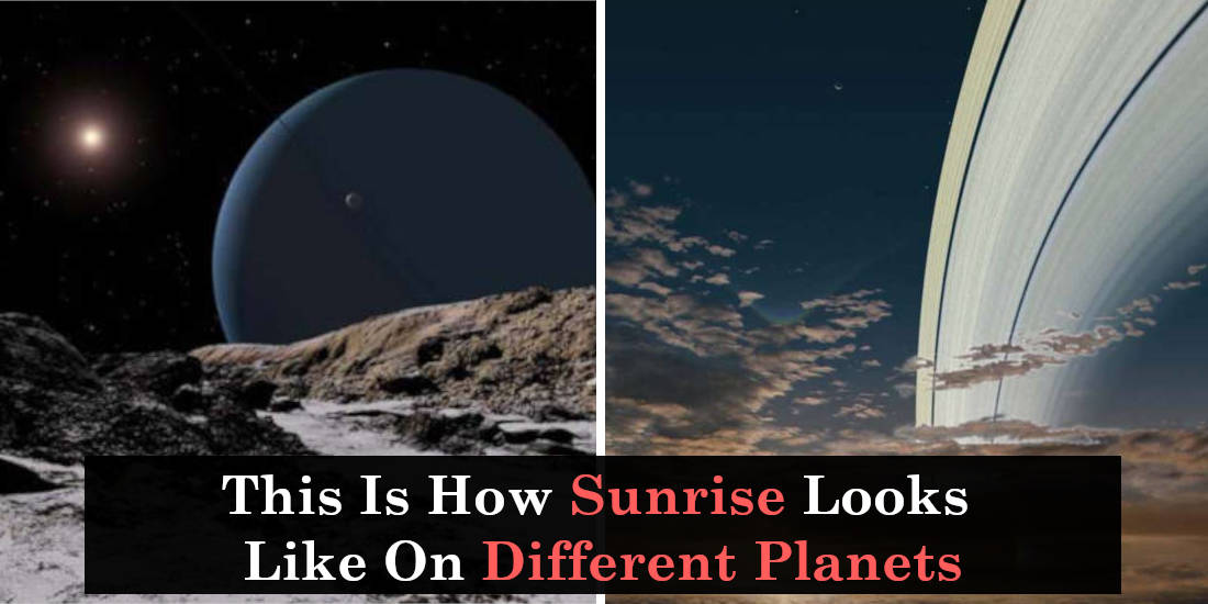 sunrise on different planets