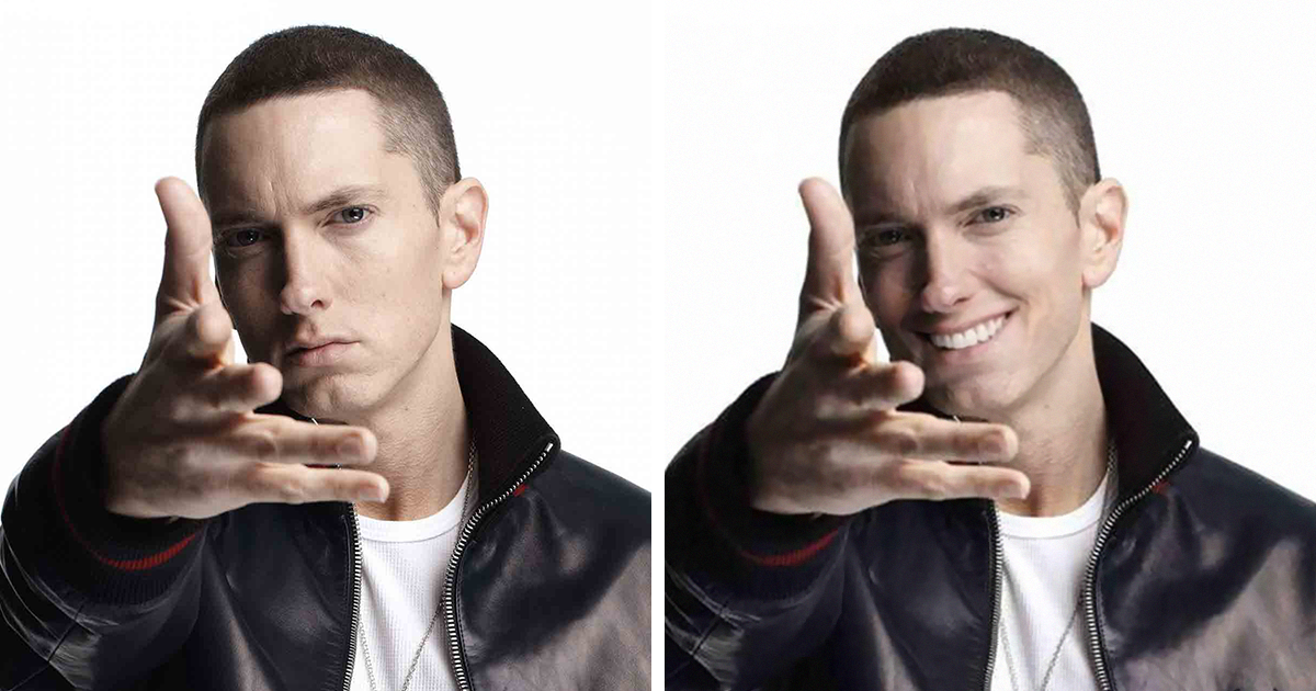 Guy Makes Eminem Smile By Editing His Photos And They Look Better Now