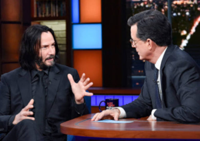 Keanu Reeves stephen colbert