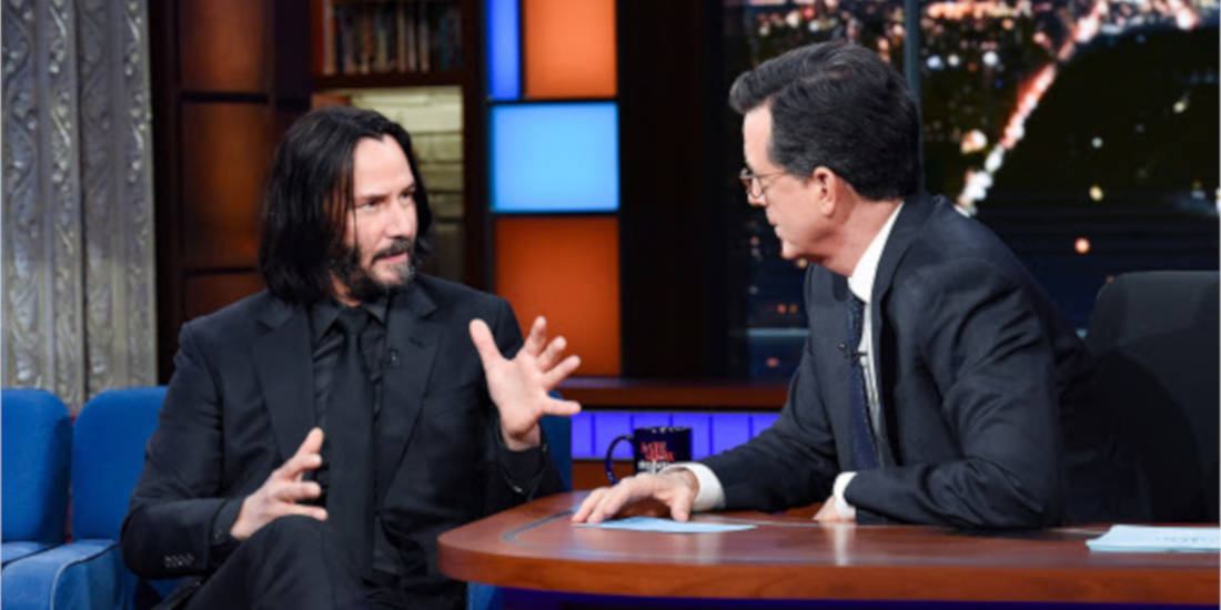 Keanu Reeves stephen colbert