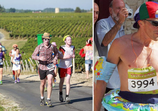 French Marathon Where Contestants Drink Wine And Eat Cheese