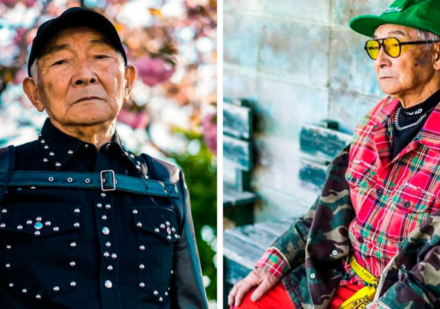 Grandson Dress 84-Year-Old Japanese Grandpa And Now He’s An Instagram Model