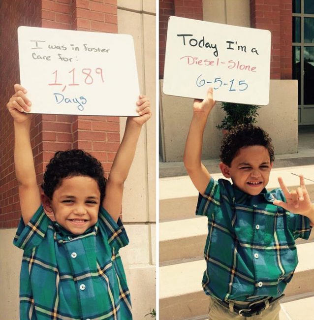 Heartwarming Pictures Of Children Who Were Just Adopted