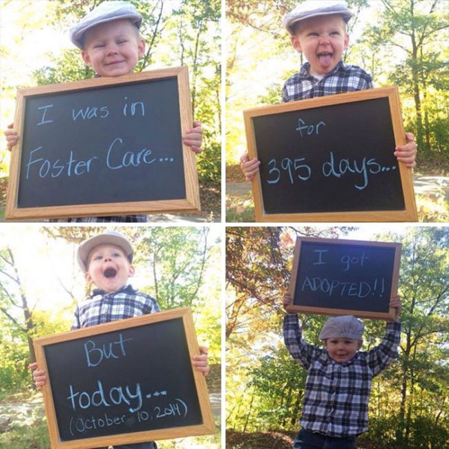 Heartwarming Pictures Of Children Who Were Just Adopted