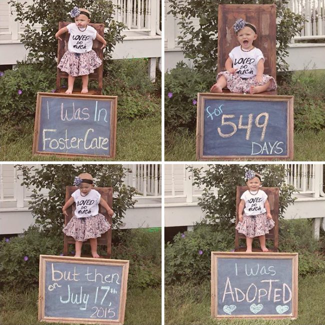 Heartwarming Pictures Of Children Who Were Just Adopted