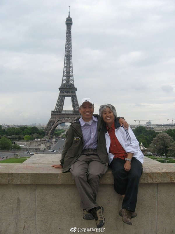 Zhang Guangzhu and Wang Zhongjin in Paris