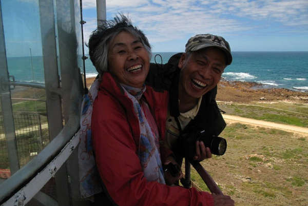 Zhang Guangzhu and Wang Zhongjin in South Africa