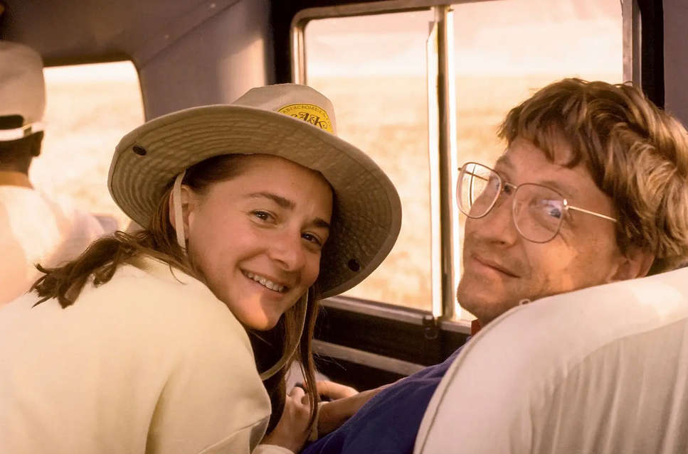 Bill and Melinda Gates young