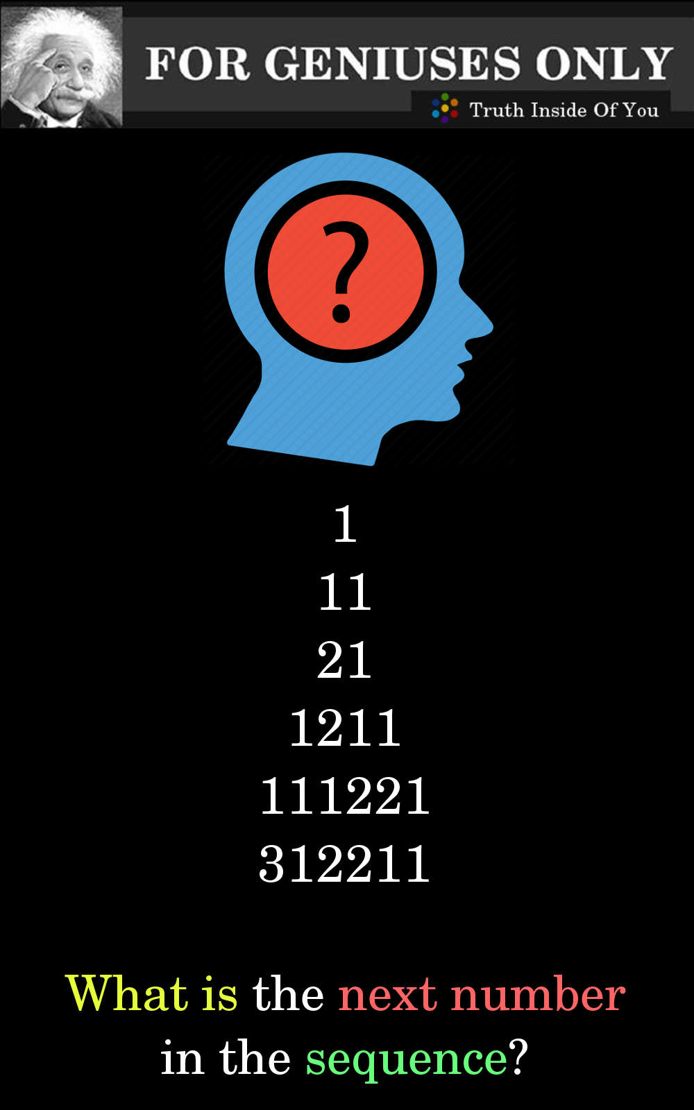 What is the next number in the sequence?