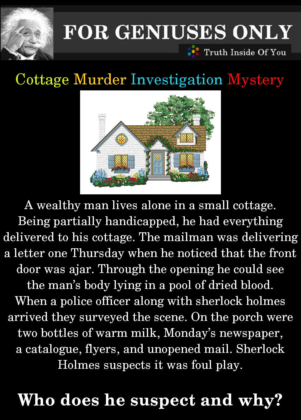 Cottage muder investigation