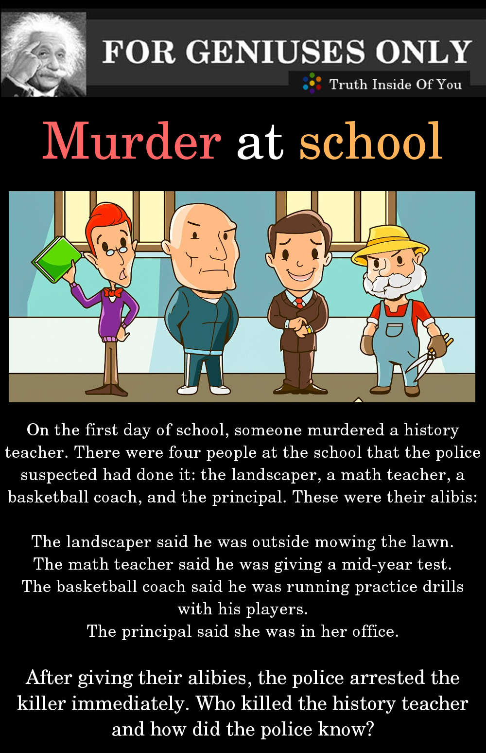 Murder at school