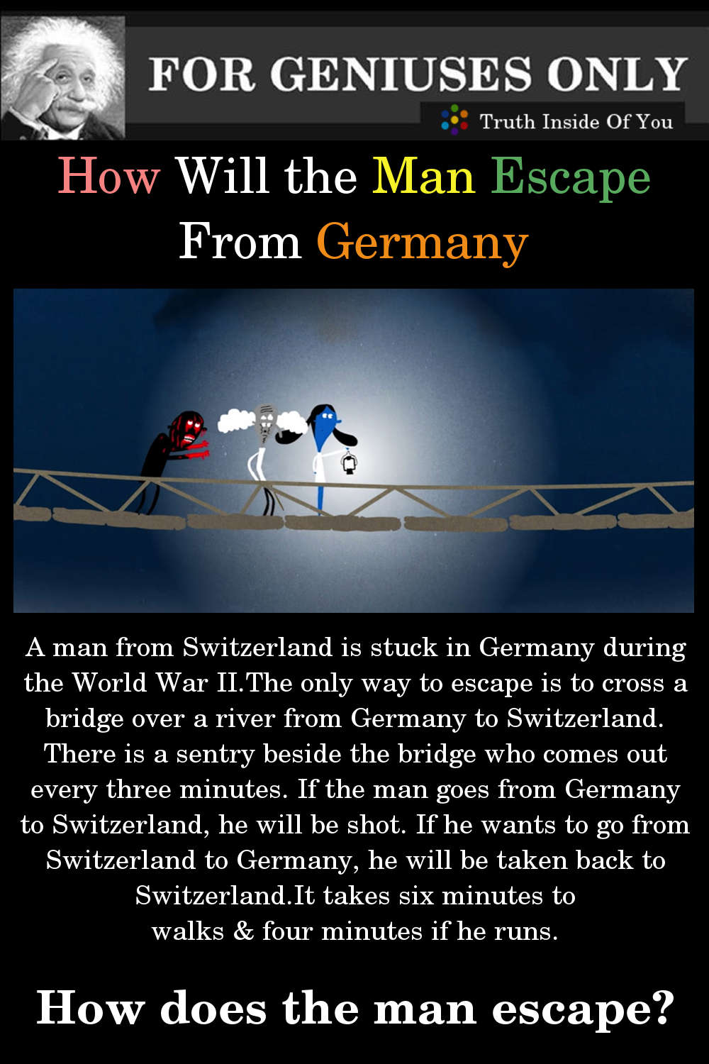 Riddle: How Will the Man Escape From Germany?