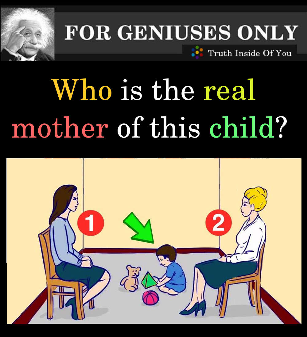 Who is the real mother of this child? 
