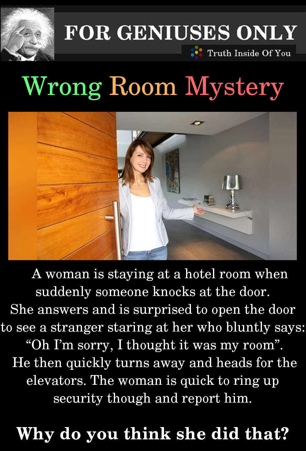 Wrong Room Mystery