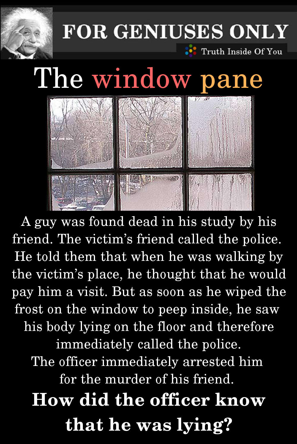 the window pane