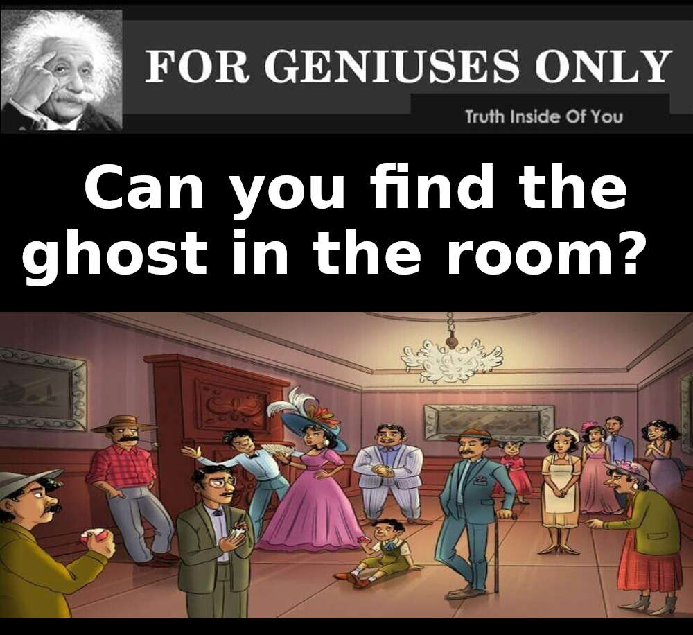 Can you find the ghost in the room?