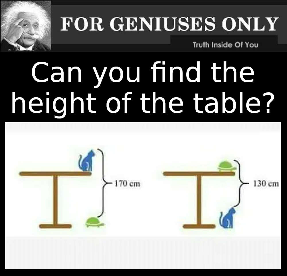 Can you find the height of the table?