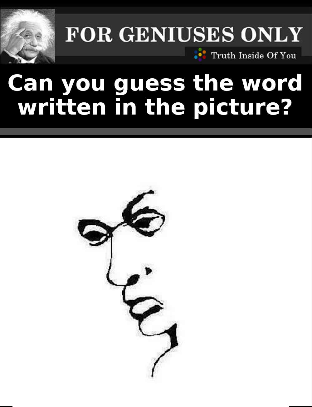 Can you guess the word written in the picture?