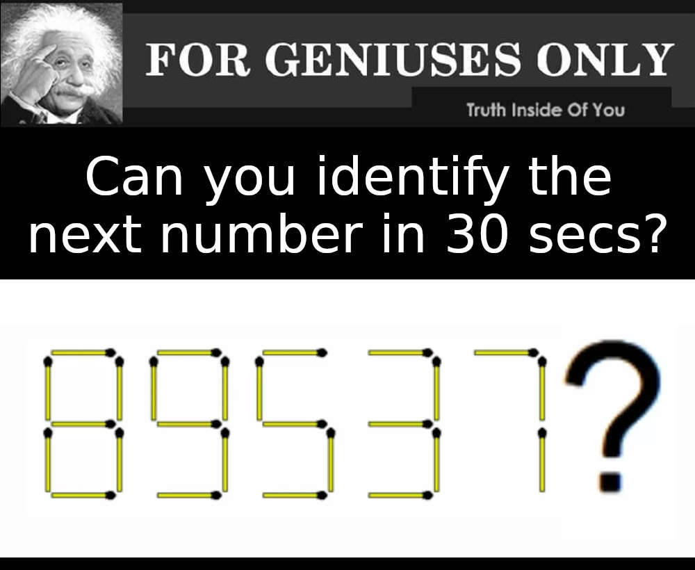 Can you identify the next number in 30 secs?