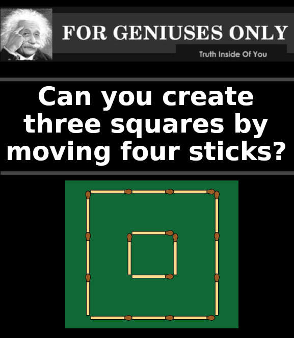 Create 2 Squares By Removing 5 Matches