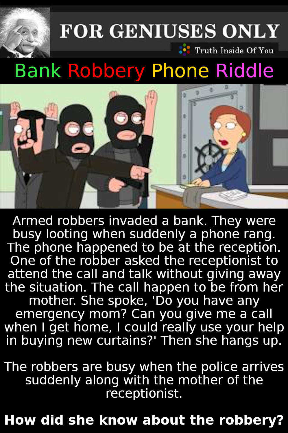 Bank Robbery Phone Riddle