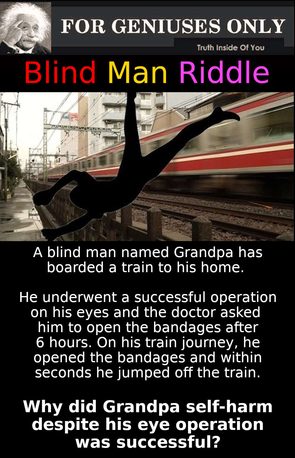 Blind Man Riddle