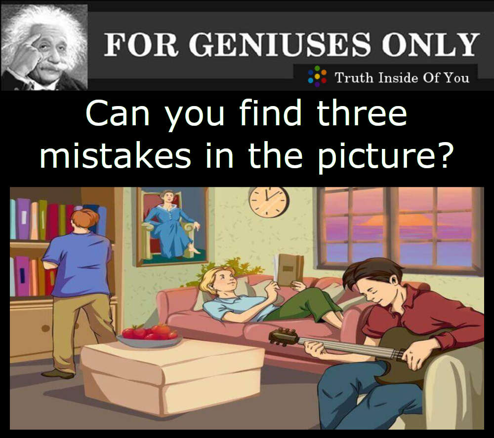 Can you find three mistakes in the picture