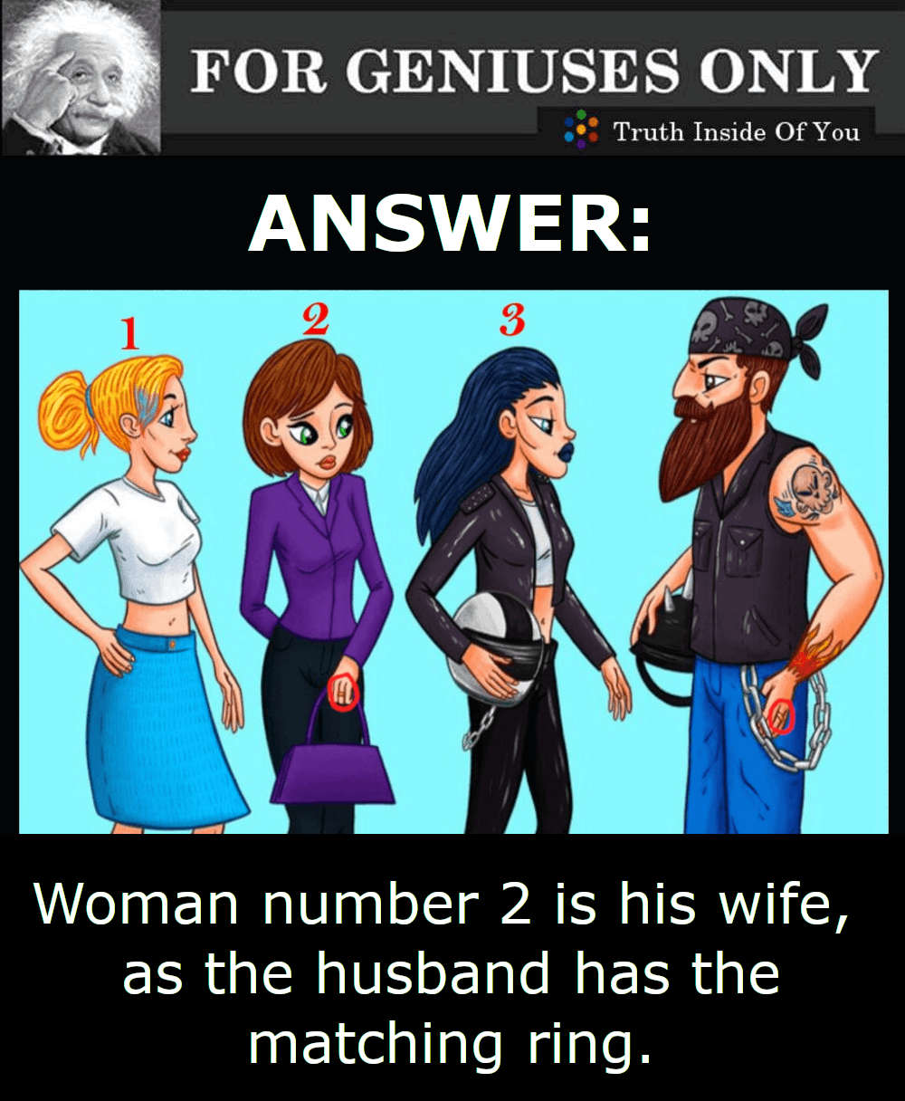 Find The Wife Riddle ANSWER