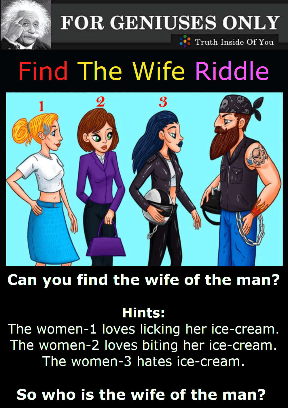Find The Wife Riddle