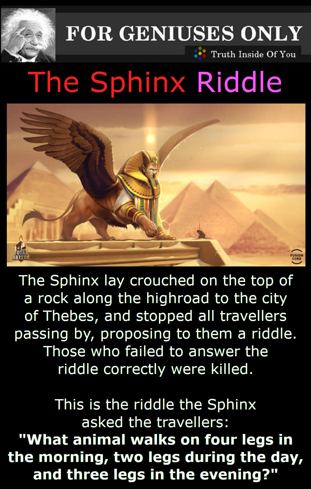 The Sphinx Riddle