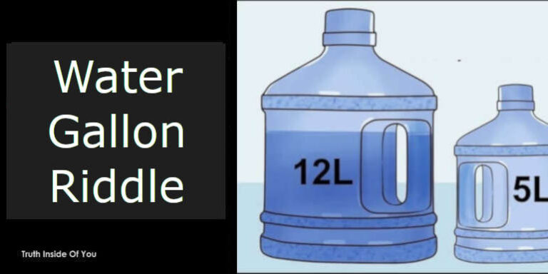 Gas Water Light Riddle Water Gallon Riddle - Truth Inside Of You
