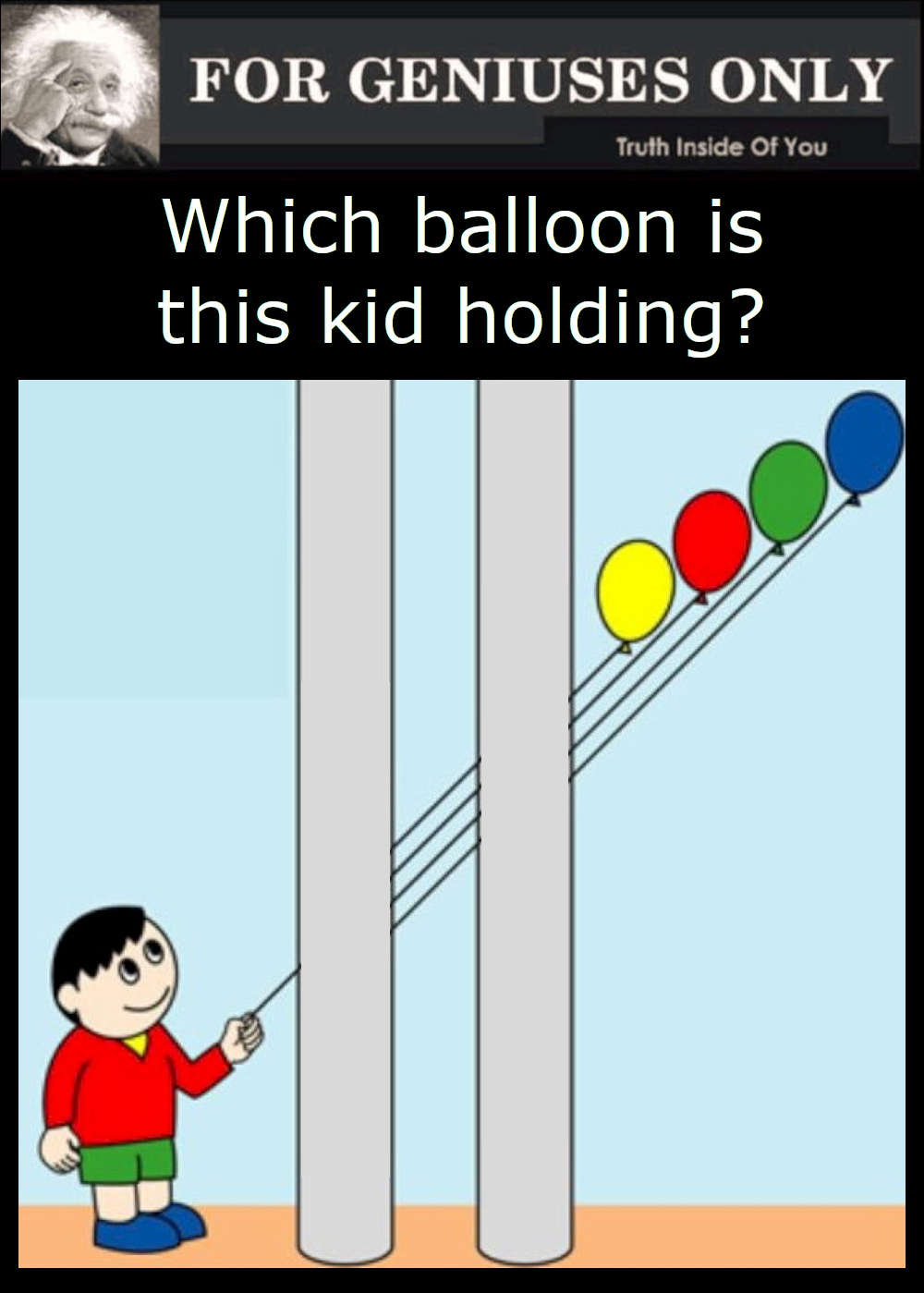 Which balloon is this kid holding?