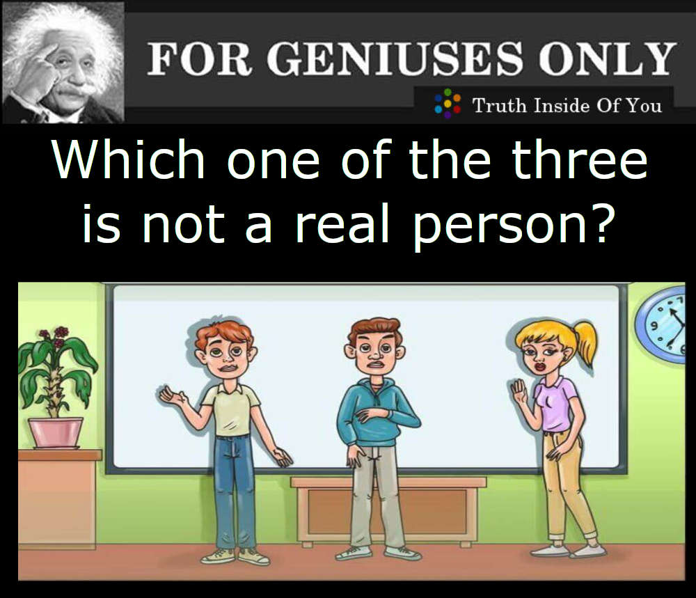 Which one of the three is not a real person