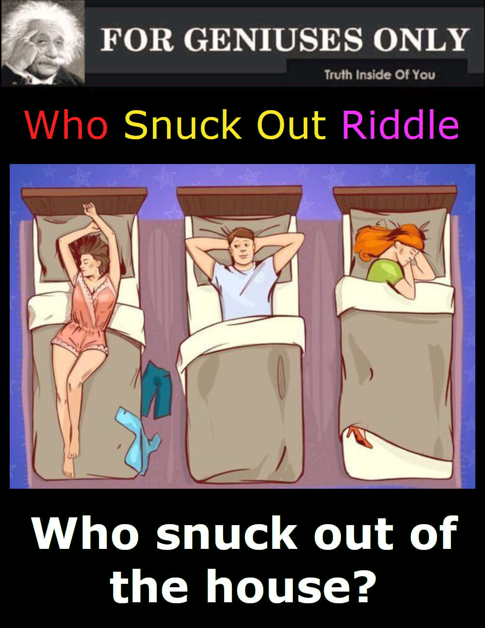 Who Snuck Out Riddle