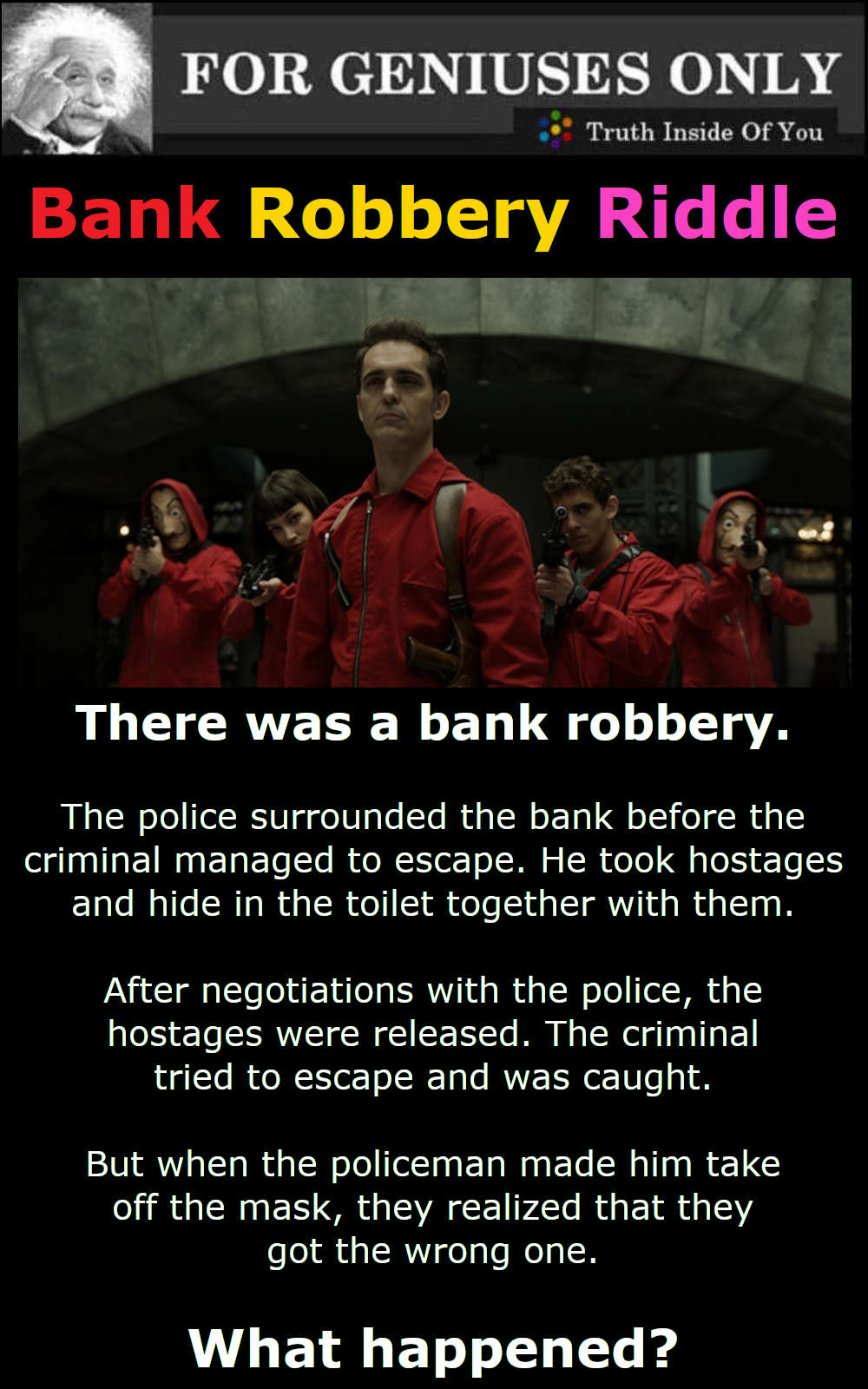 Bank Robbery Riddle