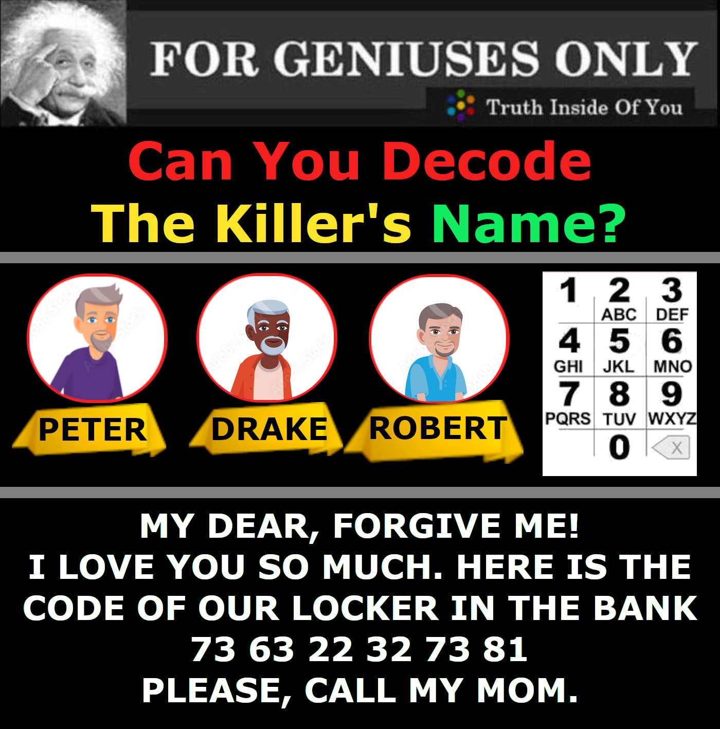 Can You Decode The Killer's Name?
