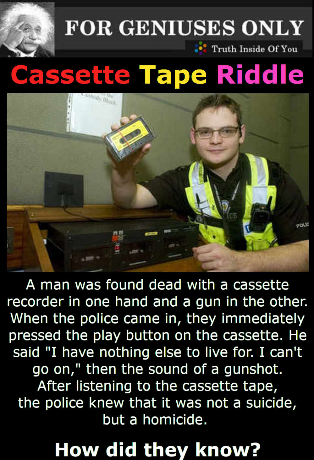 Cassette Tape Riddle