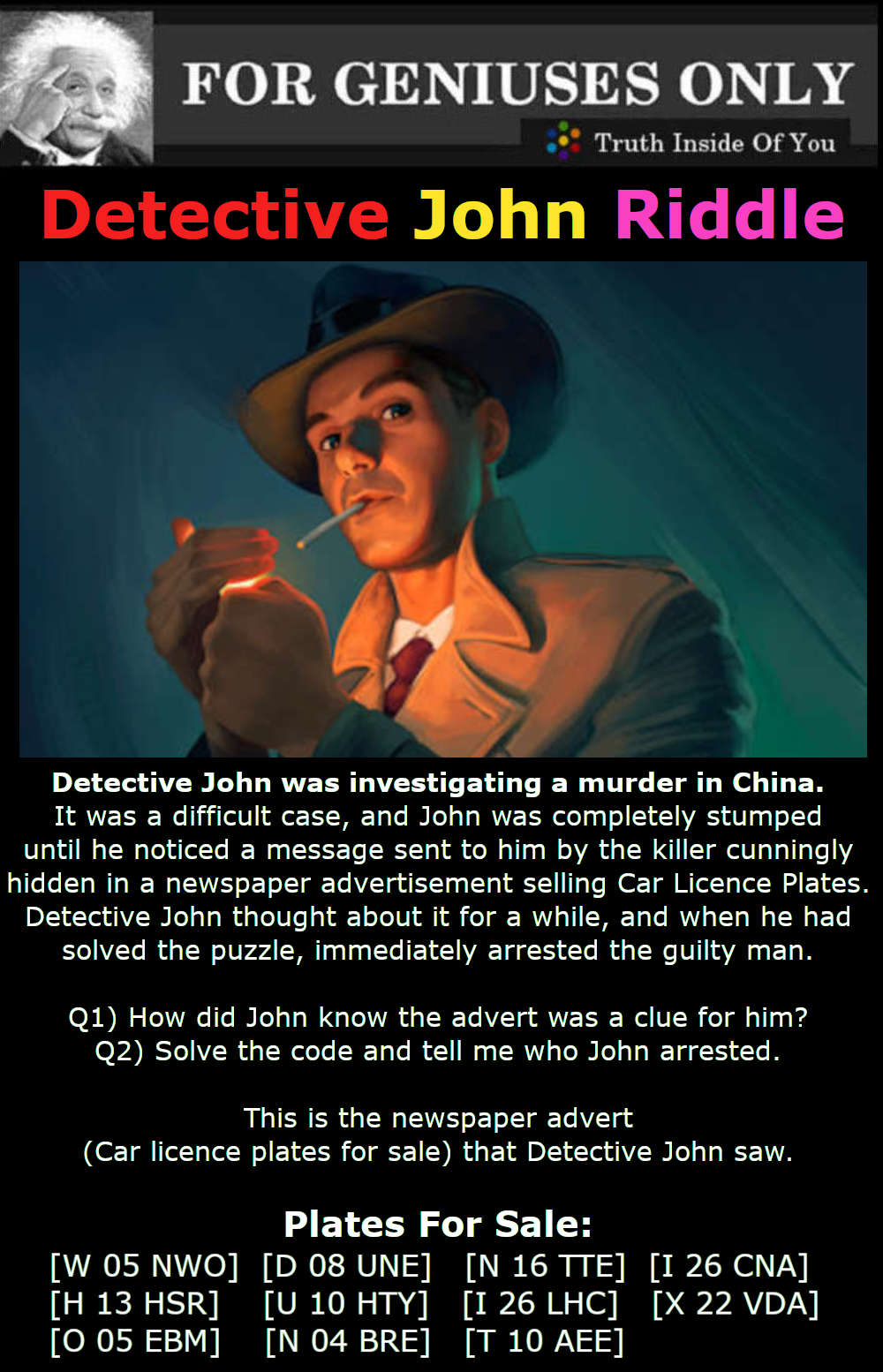 Detective John Riddle