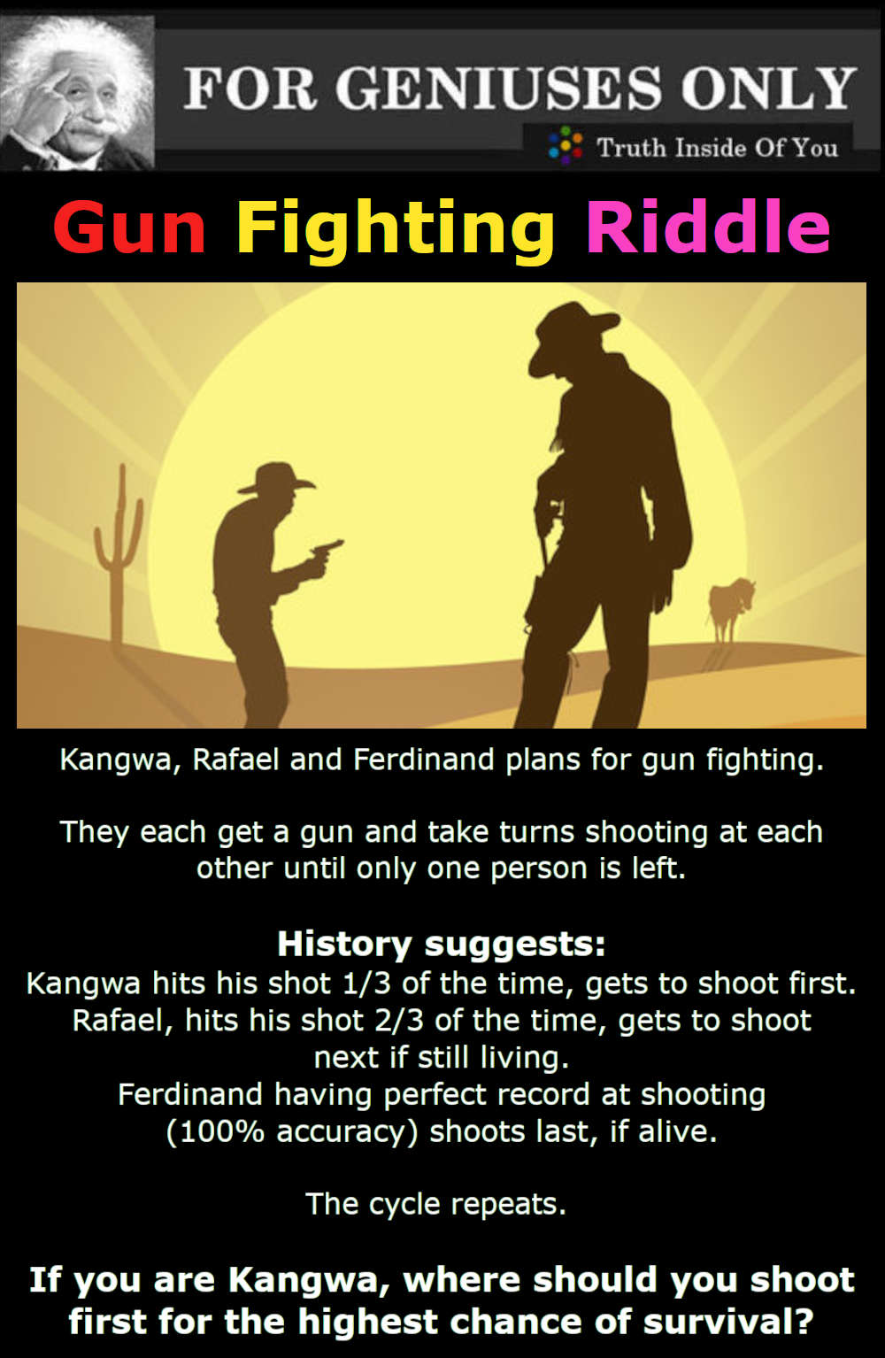 Gun Fighting Riddle