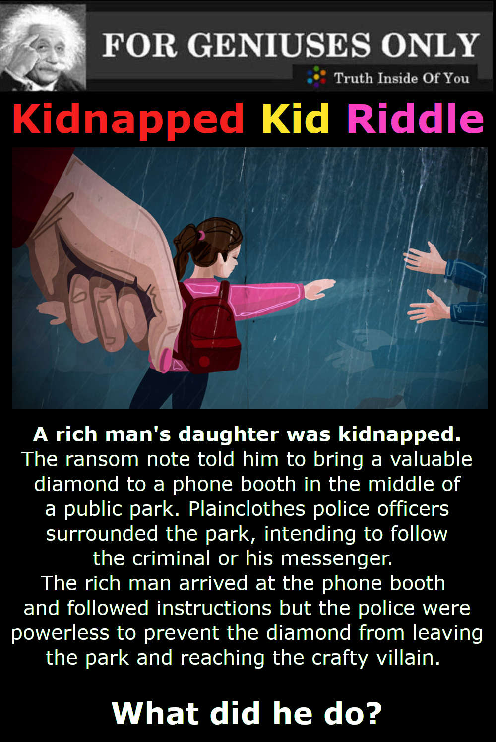 Kidnapped Kid Riddle