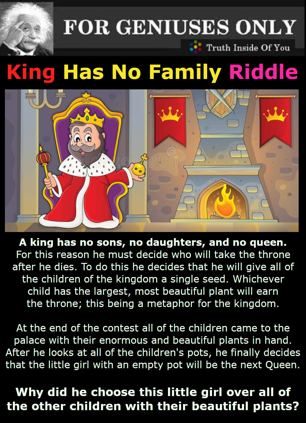 King Has No Family Riddle