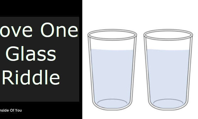 Move One Glass Only Riddle featured