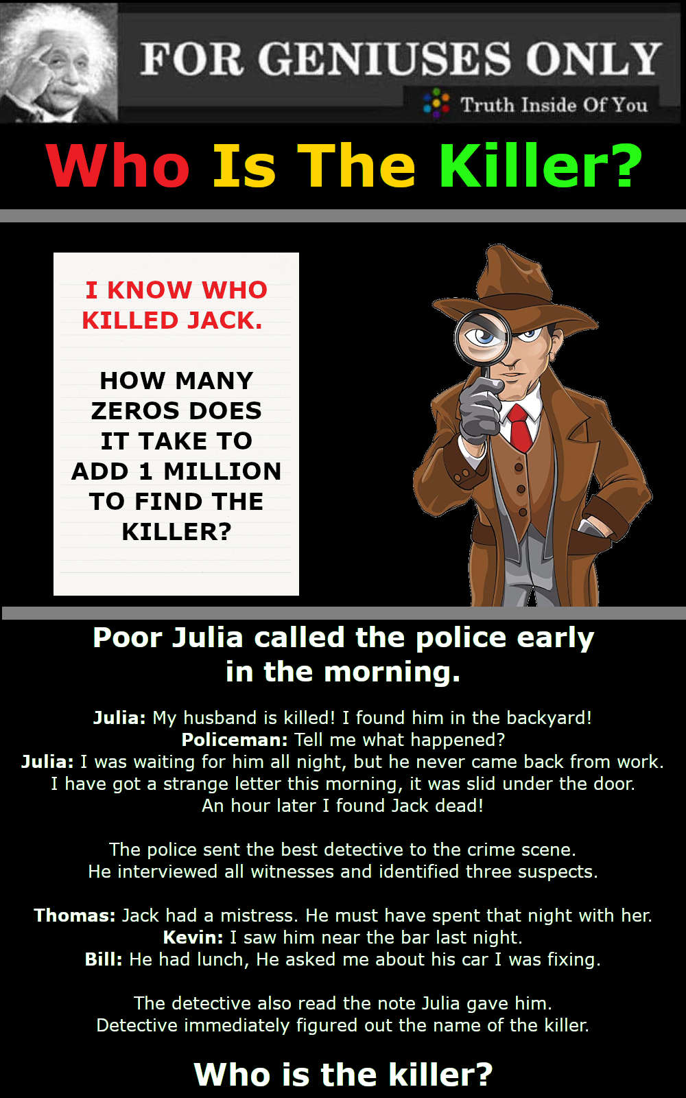 Who Is The Killer?