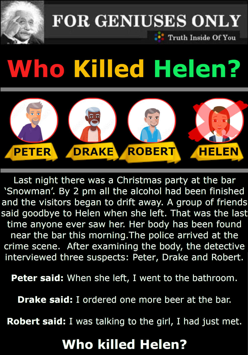 Who Killed Helen?