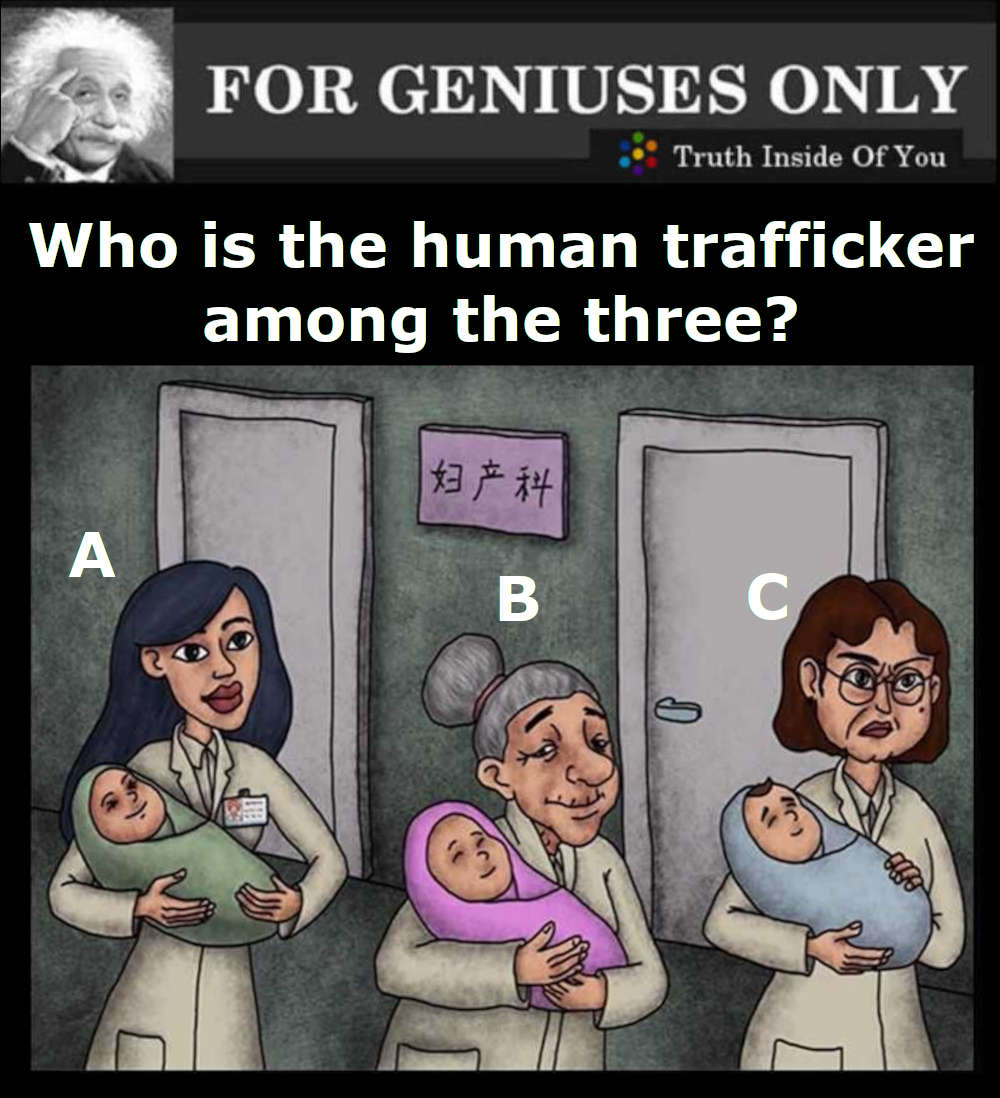 Who is the human trafficker among the three