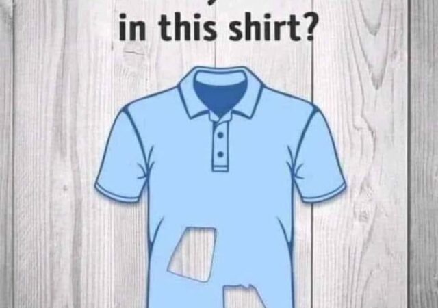 How many holes are in this shirt