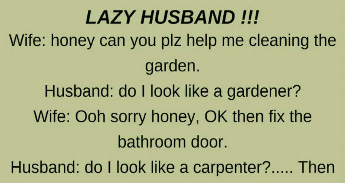 LAZY HUSBAND..!!! (FUNNY STORY)